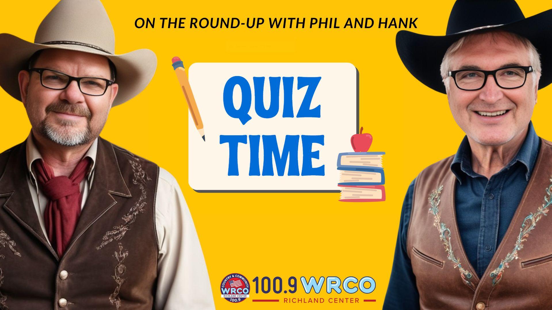 From baseballs to nerve tonic – its quiz day at WRCO